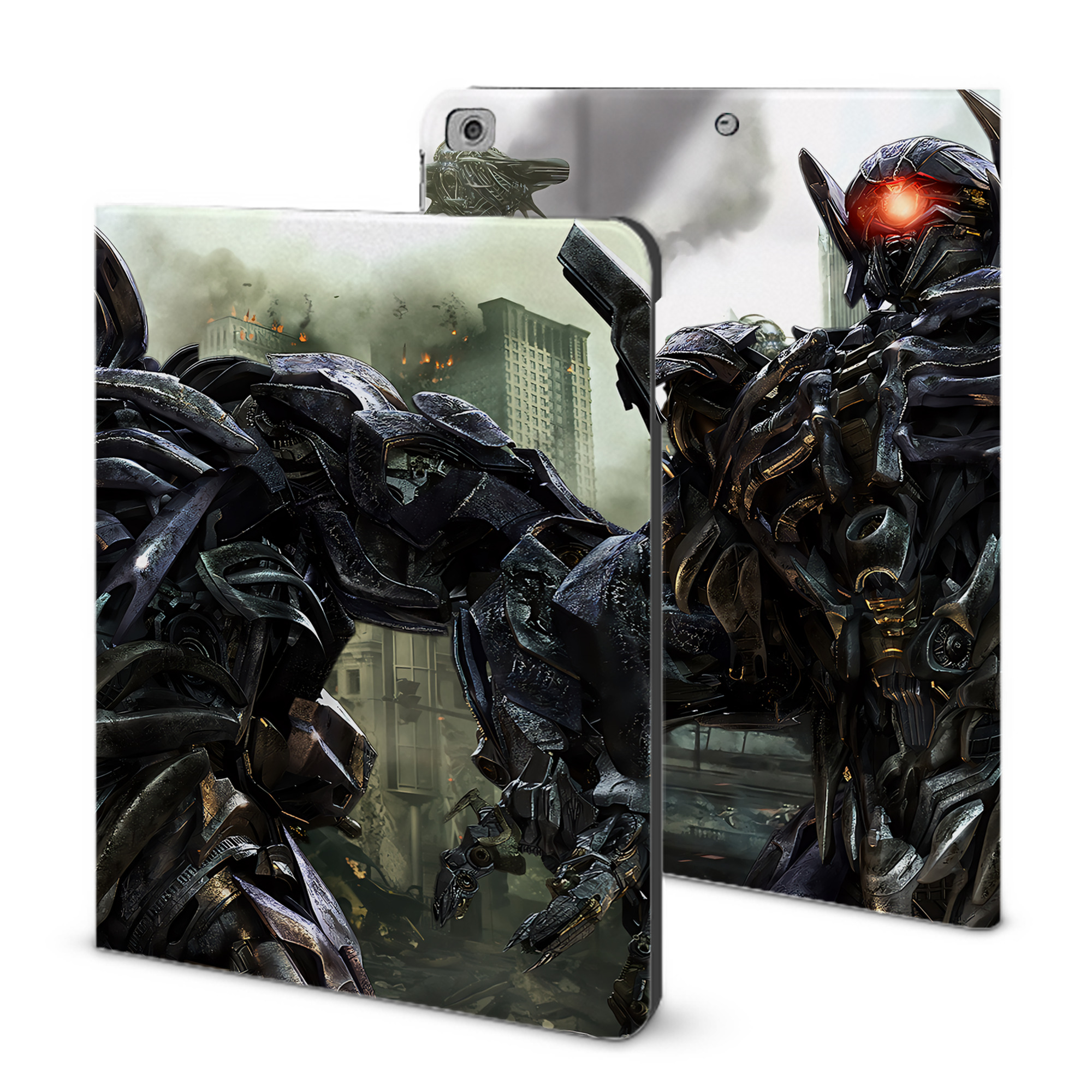 （画像用） Transformers トランスフォーマー IPad ケース ブック型 PUレザー TPU 耐衝撃 軽量 薄型 ペン収納なし 全面保護 IPad 各モデル対応